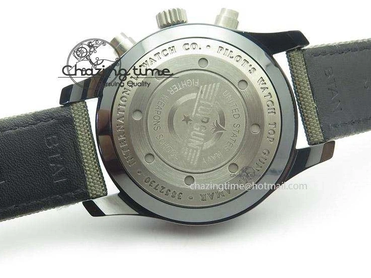 MIROTIME 0401 Pilot Top Gun Miramar IWC388002 ZF 1:1 Best Edition Ceramic Case On Nylon Strap A Practical 7345